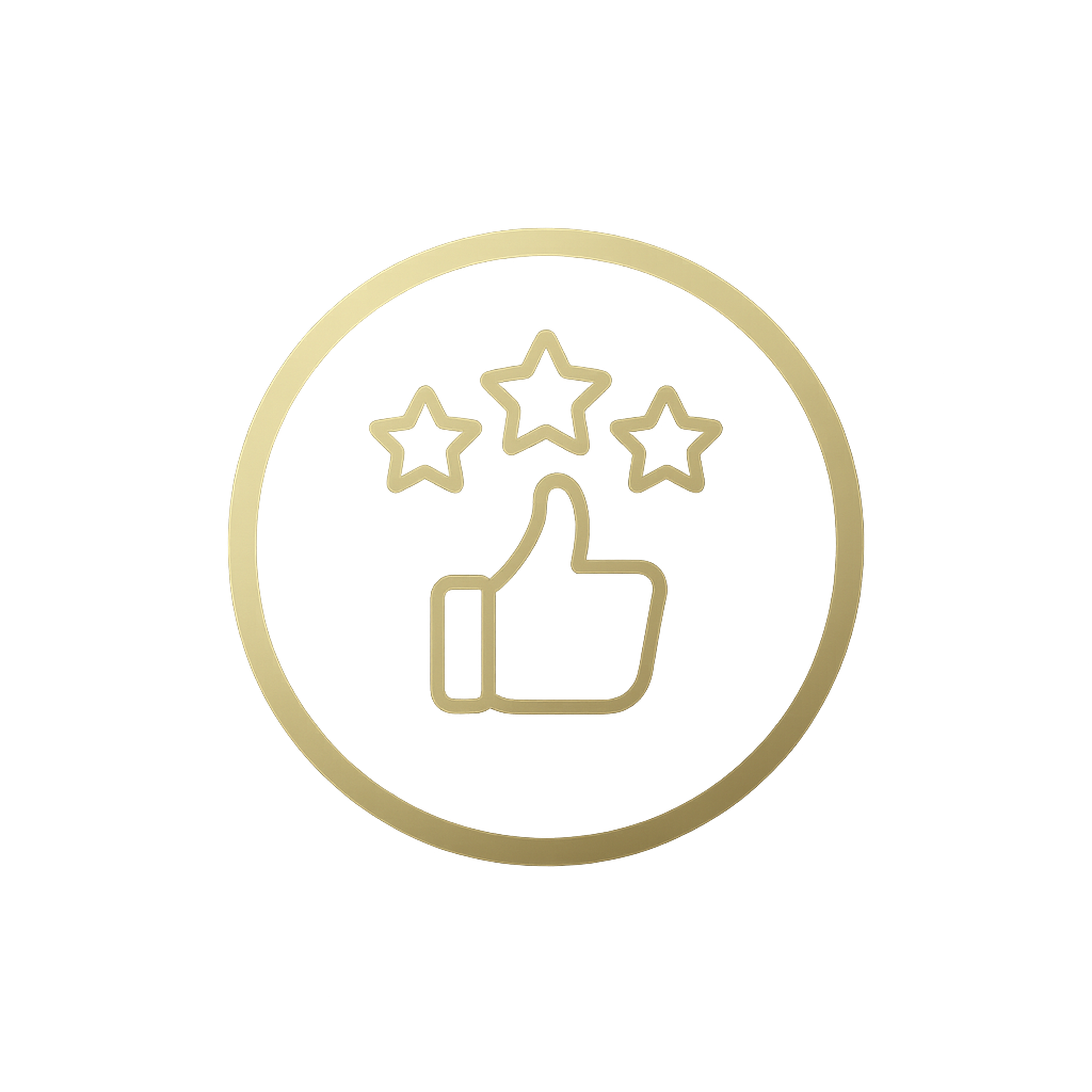 Avaliações 5 estrelas no atendimento